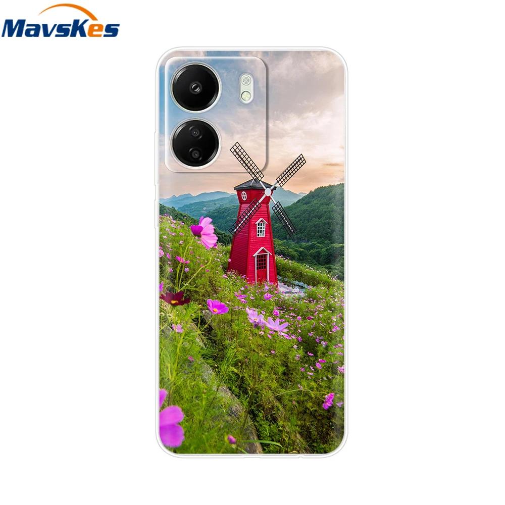 For Xiaomi Poco C65 Cases For Xiaomi Poco C65 Fashion Clear Soft Silicone Phone Cases TPU Fundas for PocoC65 c 65 Coque Bumper