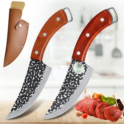 Boning Knife Stainless Steel Outdoor Hunting Cleaver Knife Butcher Knife Forged Kitchen Chef Knife Cooking Tool