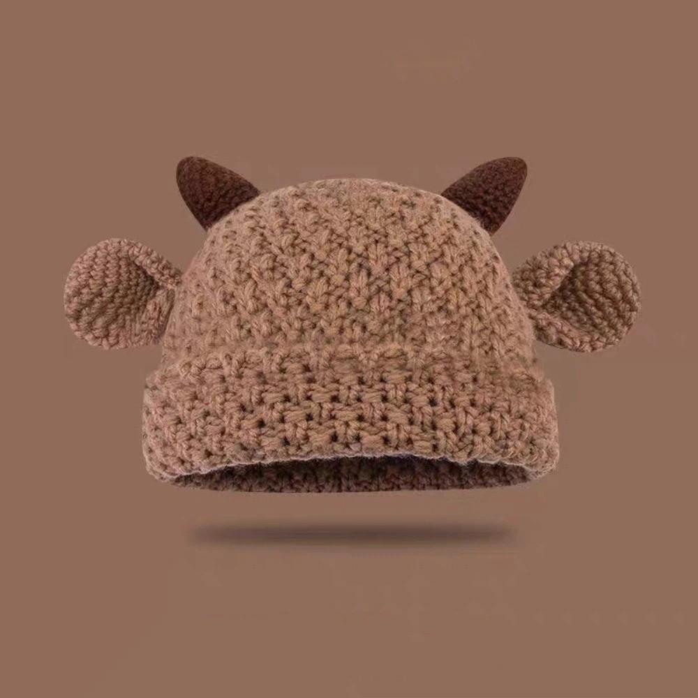 Keeping Warm Pullover Hat Cute Ear Women's Hat Cute Beanies Cap Winter