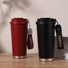 Coffee Cup 111 Stainless Steel Lily of the Valley Thermos Cup Portable High Value Student Rope Gift Accompanying Water Cup