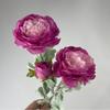 High Quality Artificial Peony Flower with Flocked Stem 51cm Tall Silk Fake Flower for Home Table Decoration