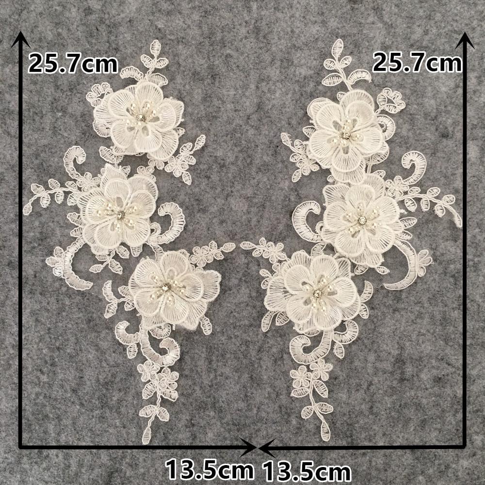 White Embroidery Three-Dimensional Lace Collar Decoration Diy Lace Collar Fabric Sewing Decals Accessories