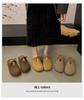 Thick-bottomed Boken bag head half slippers women's outer wear half tray 2025 autumn lace-up pregnant women non-slip ugly Boken tide