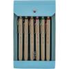 Hobonichi Notebook TSUKI No IRO/Uniball One July-December Set with Case, Notebook Accessory