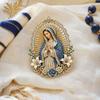 Sacred Heart of Jesus Brooch Confirmation Souvenir Christian Faith with Enamel