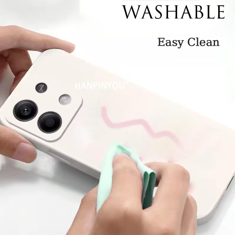 Flanell Original Flüssigsilikon Handyhülle Für Xiaomi Redmi Note 14 13 Pro Plus Stoßfeste Schutzhülle Weiche Bumper Hülle