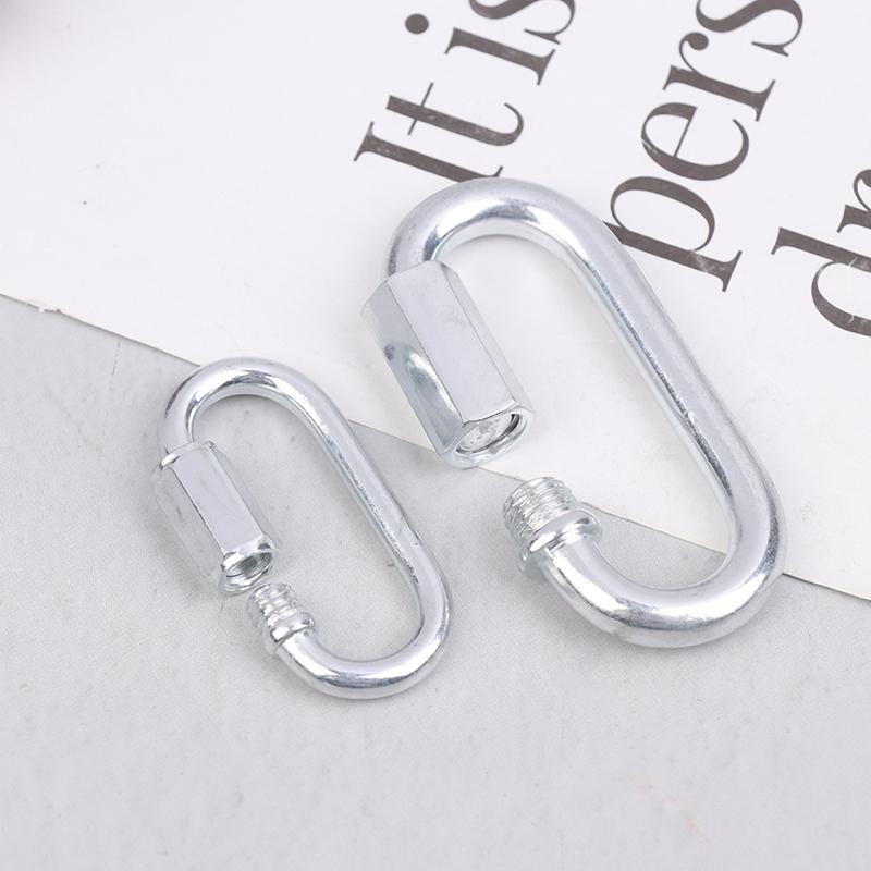 M3.5/4/6/8/10 Verbindehaken Edelstahl Verbindungsring Schnelles Kettenglied Schiene Bergsteigen Karabiner Schnallen