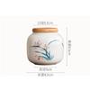 European Ceramic Lotus Leaf Candy Jar Portable Small Sealed Tea Jar Household Multifunctional Coffee Bean Nut Powder Storage Box
