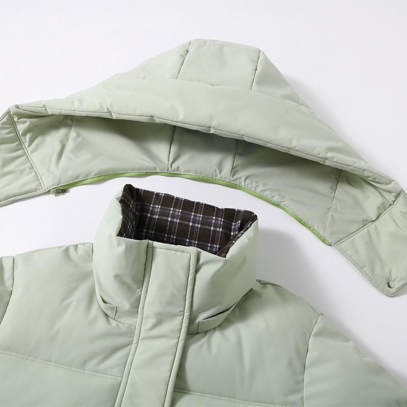 Modă Iarnă Femei Parkas Scurte cu Glugă Largi Groase Calde Jachete Palton de Damă