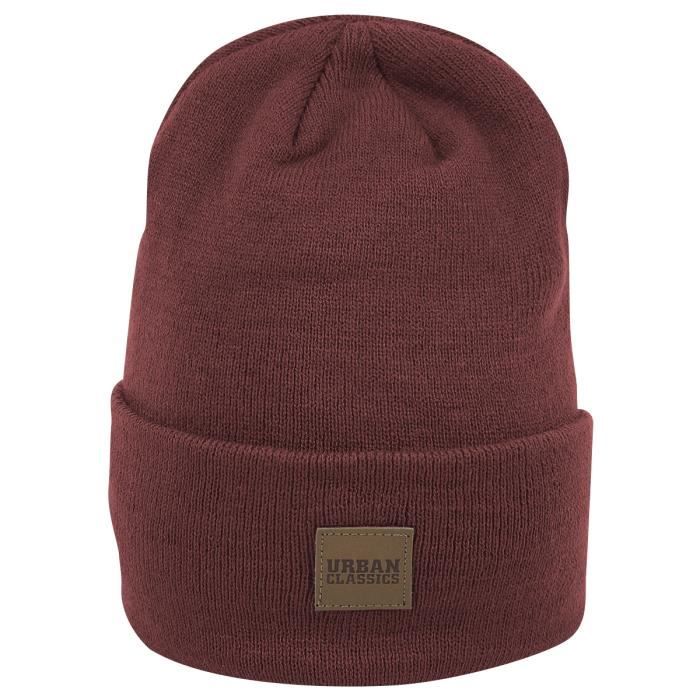 Bonnet - Urban Classics - Long - Unisexe - Bordeaux - 100% Polyacrylique
