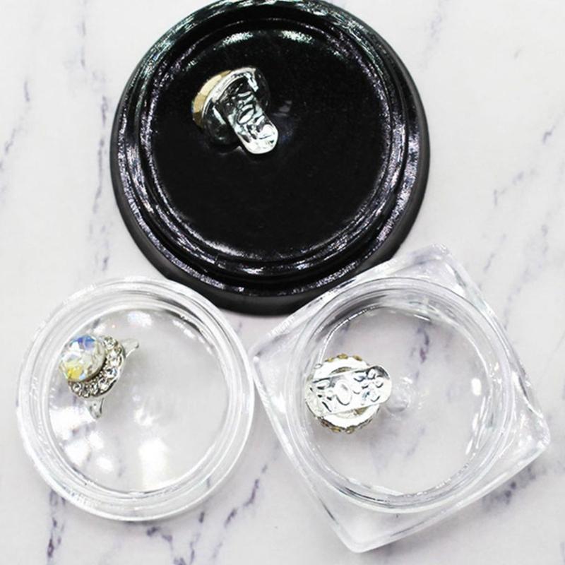 1/10pcs 3g Clear Plastic Jar Cosmetic Cream Box Small Empty Sample Containers Pots Nail Art Storage Transparent Boxes