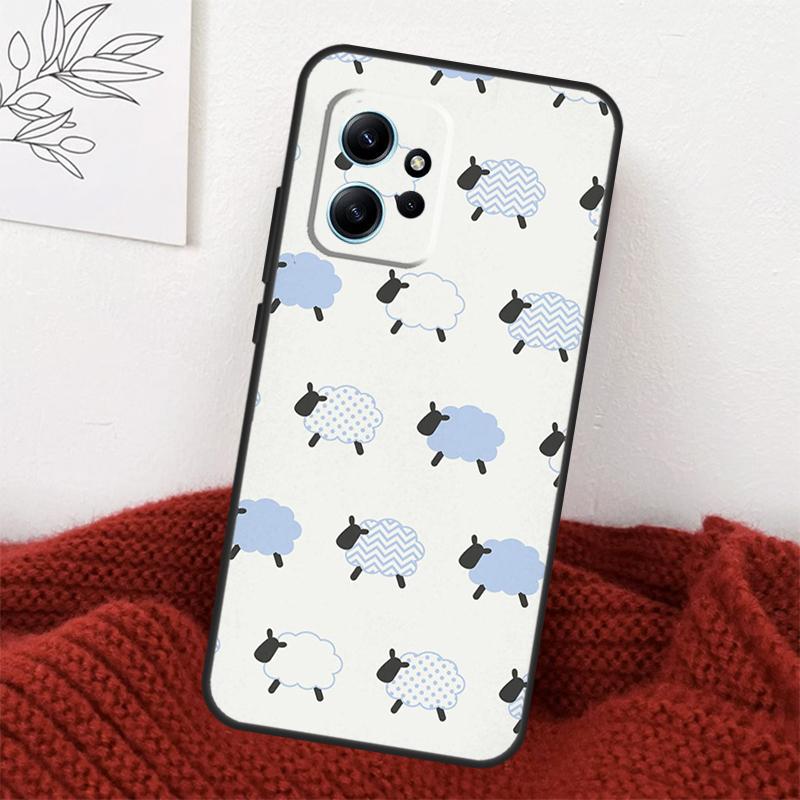 Cute Sheep Case For Xiaomi Redmi Note 14 13 10 11 12 15 Pro Plus Cover For Redmi 15 14C 12C 10C 13C 15C