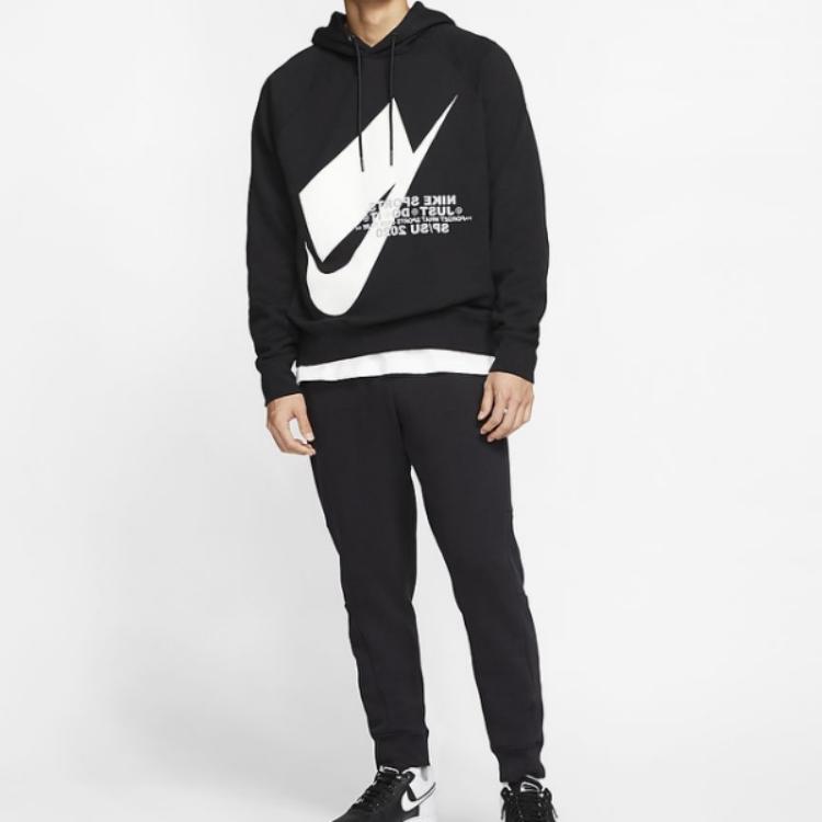 Nike Essential Logo Hoodie Men Sweatshirt Black CJ5049-010
