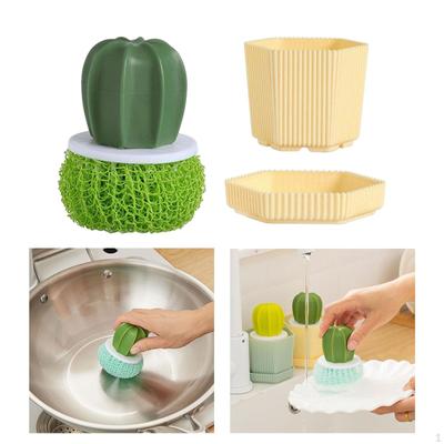 Dish Brush Set Household Cleaning Ball Kitchen Scrubber for Tableware