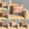 Bohemian Pattern Cushion Cover Soft Reversible  Durable Pillow Cover  MultiScene Use for Home  Car Daily Comfort