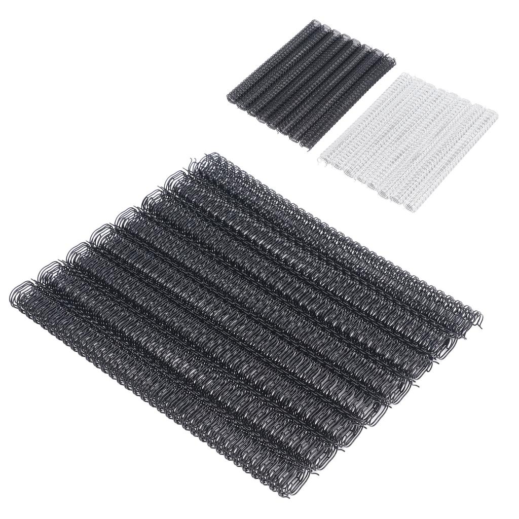 100PCS Doppel Schleife Draht Binderücken 9/16 Zoll 34 Schleife 3:1 Pitch 120 Blatt Kapazität Spiralbindung