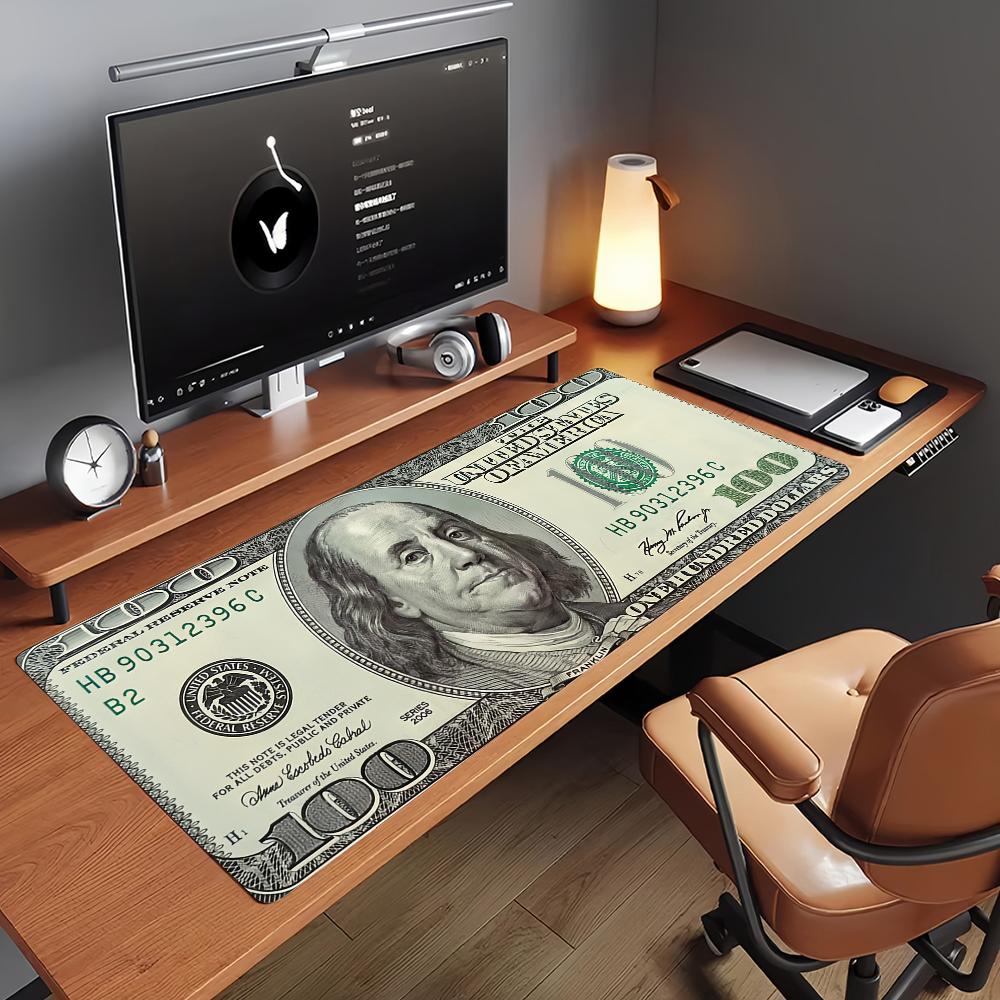 Art USD Dollar Funny Mouse Pad Computer Laptop Rubber Non-slip Mouse Mat Mousepad Gamers Decoracion Desk Mat