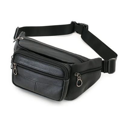 Męska torba na pas Torba na klatkę piersiową dla biznesmenów Torba crossbody na klatkę piersiową dla dojeżdżających do pracy Męska wysokiej klasy torba crossbody z PU