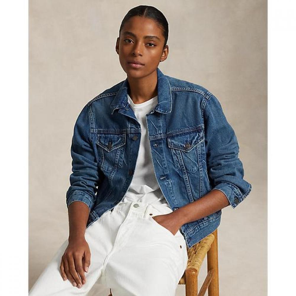 Polo Ralph Lauren Women S Denim Trucker Jacket Wmpootwndk20025400