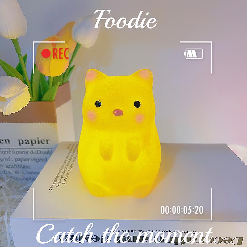 Veilleuse Cartoon Journée des Enfants Vinyle Lampe de Chevet Ornements Cadeaux Créatifs