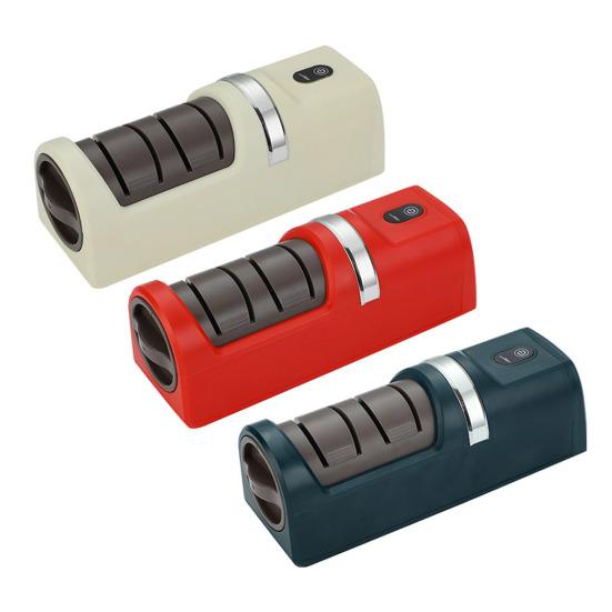 Electric Knife Sharpener Automatic Knife Sharpener Abrasives for Quick with Diamond Double Sided Sharpening Polishing Professional