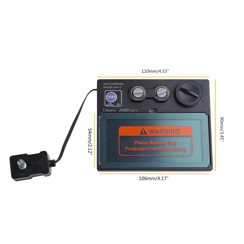 Solar Selbstabdunkelnder Filter Schweißpoliermaske Geeignet für Elektroschweißen Gasschweißen für Stahlschweißen Schneiden