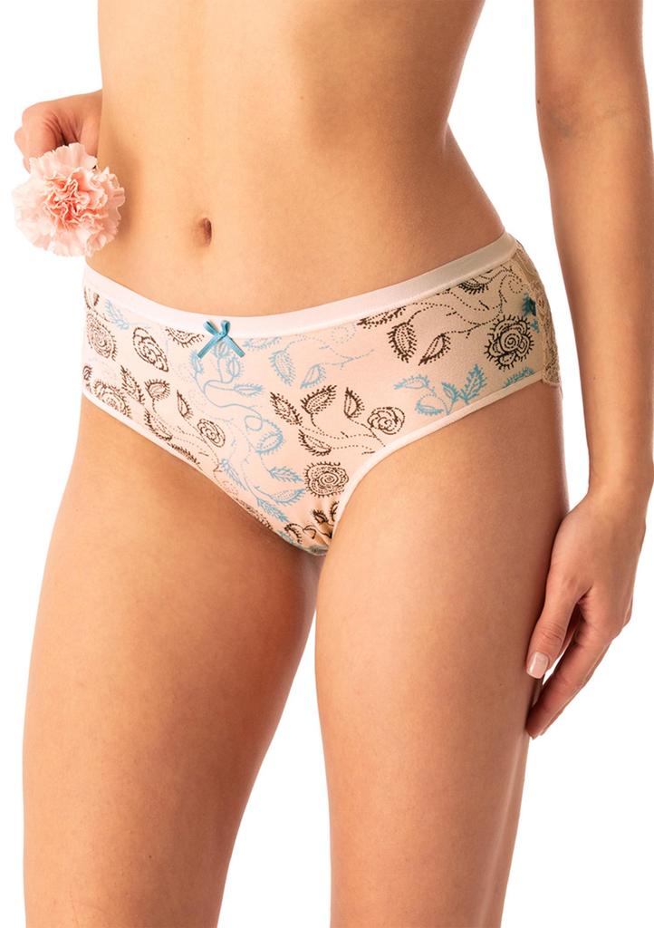 Figi damskie bawełniane (2pack) klasyczne z koronką LPC 590 Key