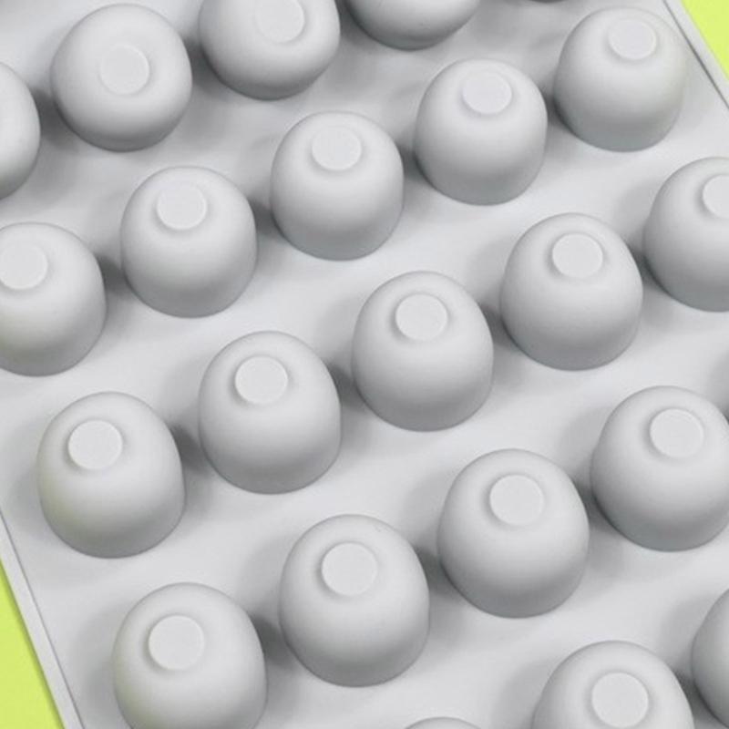 Chocolate Molds Small Cherry Shape Mousse Molds Pastrys Bakings Supplies Silicone Material Suitable for DIY Bakings Treat