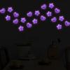 Romantic Glow-In-The-Dark Toilet Stickers - Purple Star & Heart Luminous Wall Decals Self-Adhesive Removable Art Home Decor