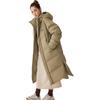 Skechers Street Fashion Series Comfortable Warm Windproof Long Hooded Duck Down Jacket Unisex Outerwear L425U018-03EN
