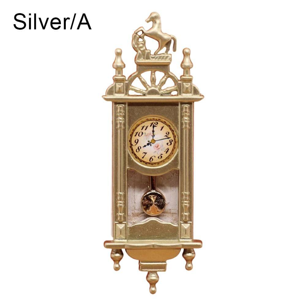 Accessories Home Decor Miniaturas Miniature Wall Clock Play Doll House Furniture Toy 1:12 Dollhouse