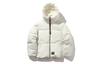 Li Ning Down Jackets Women's Frost White Hooded Moderate Other AYMP082-4