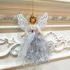 Three-Dimensional Angel Lace Ornament: Creative Christmas Tree Decoration.