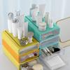3/4Pcs Desk Storage Organizer with Clear Window Large Capacity Dustproof Stackable Office Supplies Storage Drawer Box Container