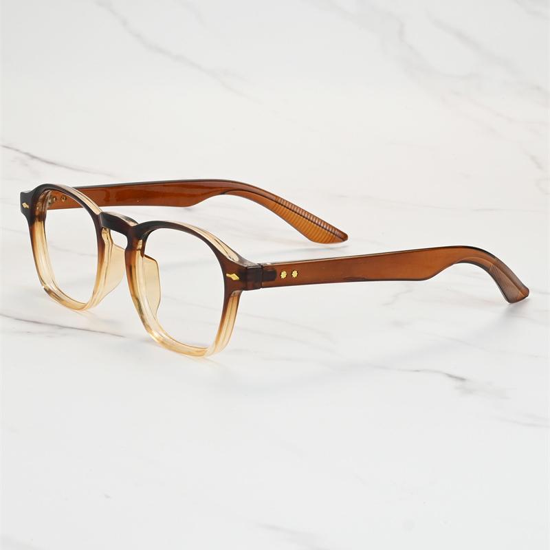 Vintage Rivet Frame Myopia Glasses Prescription Photochromic Anti Blue Light Women Eyewear Short Sight