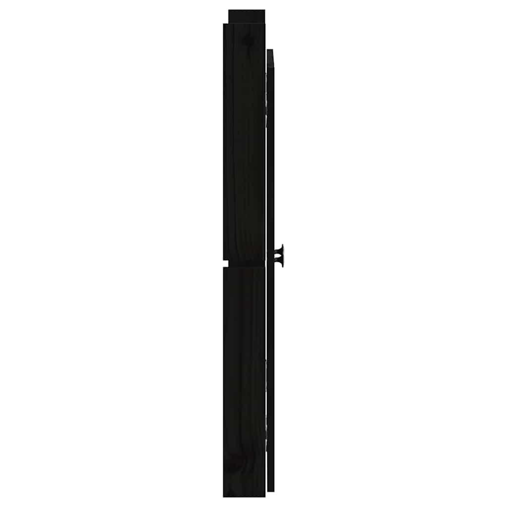Outdoor Kitchen Doors MEPPEL 2 pcs Black 50 x 9 x 82 cm Solid Pine Wood