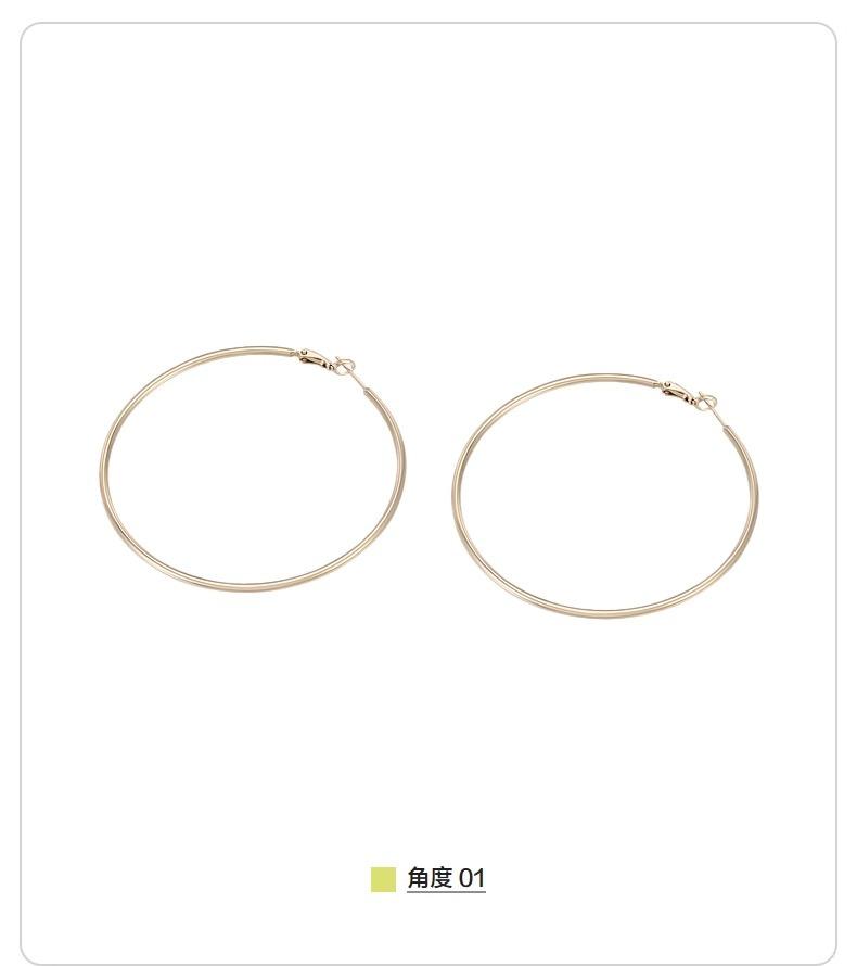 

Ajidou European and American style exaggerated large ring earrings niche design sense, high-end new circle fashion
