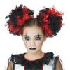 California Costume Clown Bun Wig, Red/Black, 70887