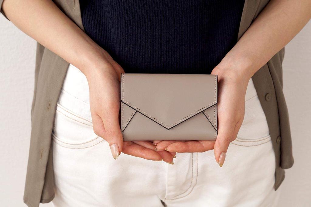 [OKURAYA] Letter-Style Business Card Holder (Blue)