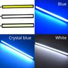 1pc Universal Car Led 12V 17cm 14cm 1Row COB light bar strip Daytime Running External Lights Auto Waterproof Car Styling DRL Led Lamp
