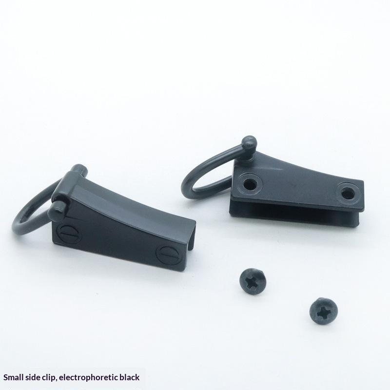 Bag Side Clip Buckle 1 Pair Metal D Ring Leather Strap Connector for Canvas Tote Handbag Hardware Accessories
