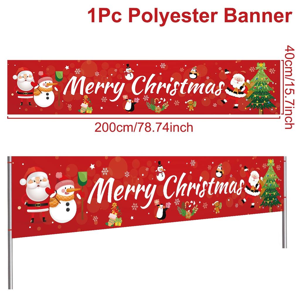 Christmas Outdoor Banner Merry Christmas Decorations For Home 2025 Navidad Kerst Xmas Decor Noel Kerst Happy New Year Gift 2025