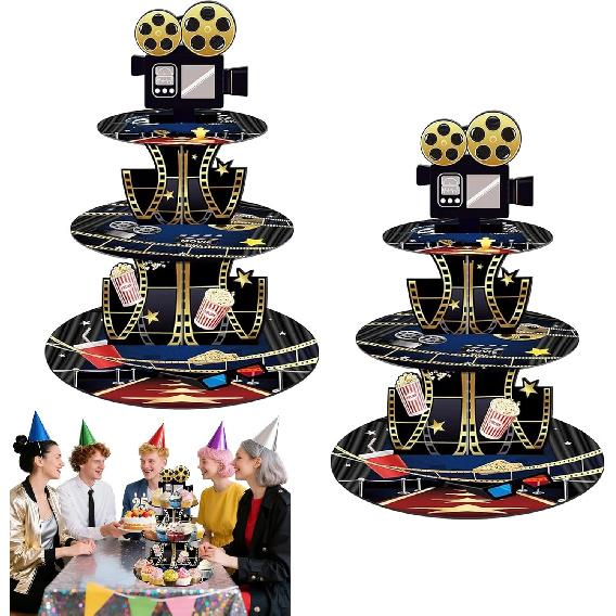 3 Tier Butterfly Cupcake Stand,Suitable for Butterfly Themes – Easy to Assemble& Reble(1Butterfly)