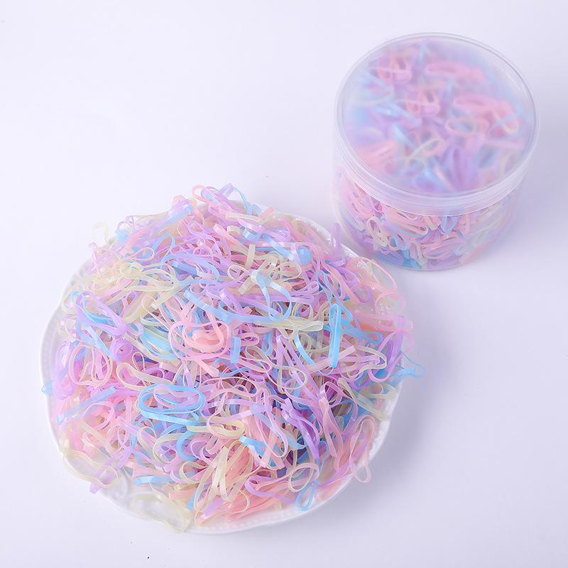 Black Thick Elastic Hair Bands: No-Damage Hair Ties for Women & Kids
