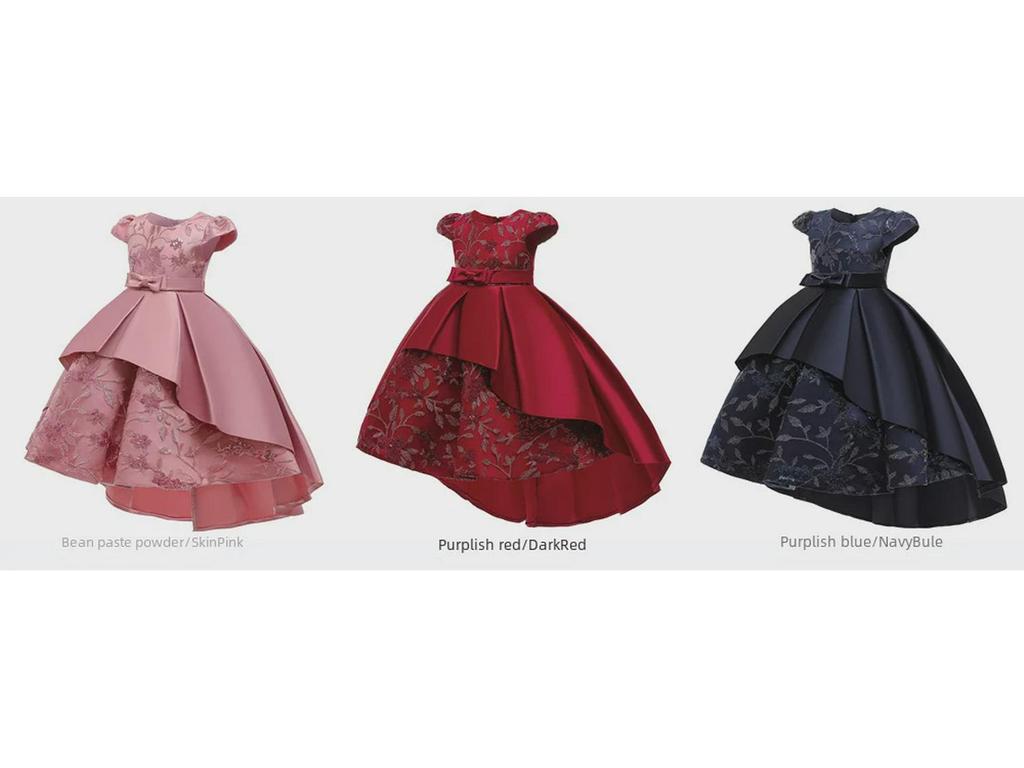 Europäisches & Amerikanisches Blumenmädchen Hochzeits Prinzessin Puffkleid für Laufsteg-Performance