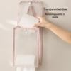 Wall-Mounted Waterproof Tissue Storage Bag - Large Capacity, Punch-Free Design for Kitchen and Bathroom