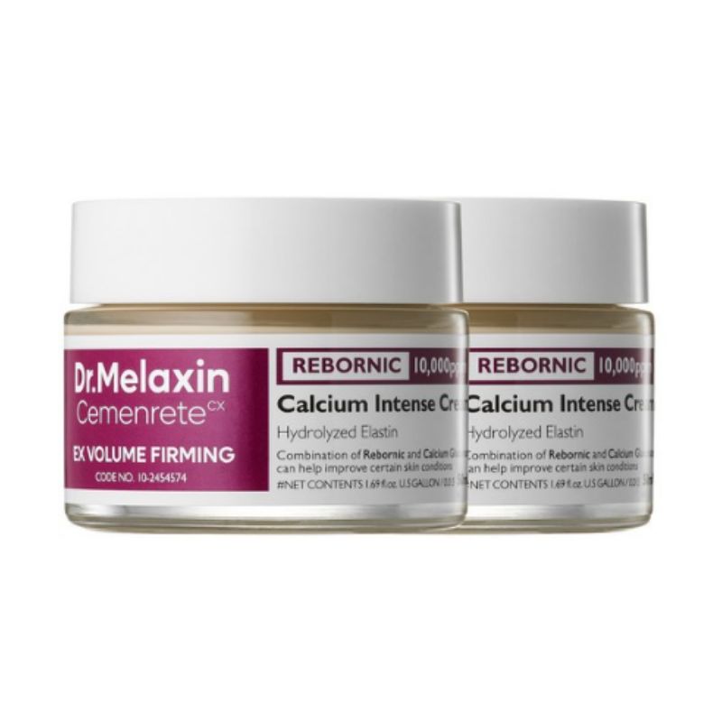 Dr. Melaxin Cemenrete Calcium Volume Regenerating Cream & Eye Cream 50ml x 2pcs – Firming Anti-Aging Moisturizing Care Set