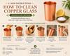 Nirmal Ganga Plain Copper Drinking Glass (Pack of 4) | Pure Copper Water Tumbler | Traditional Reusable Drinkware