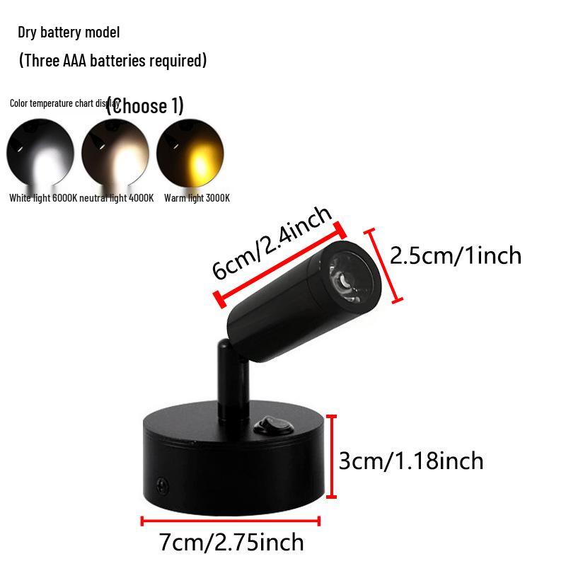 Wireless Jewelry Display Spotlight with Battery