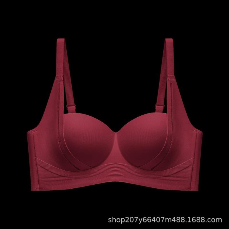 Summer seamless soft support lifting underwear women's small breasts gather and show large upper support anti-sagging adjustment bra